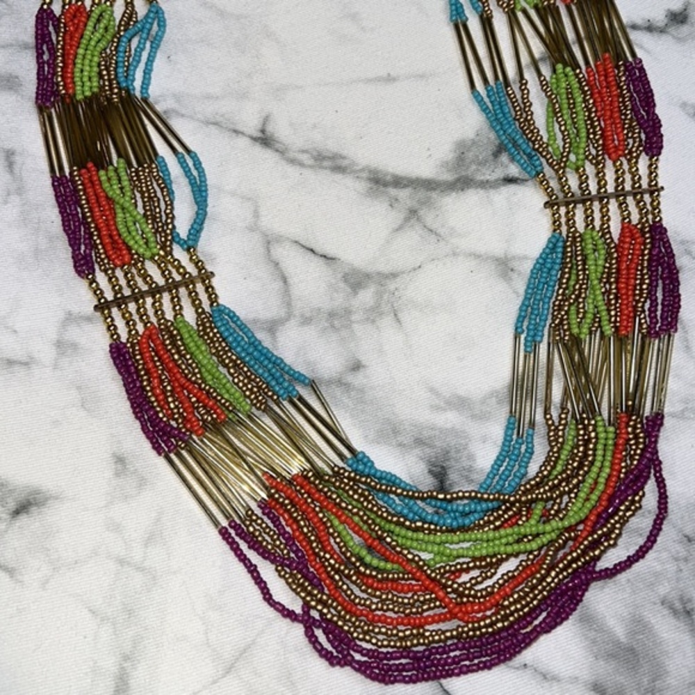 Multi Strand Beaded Necklace
